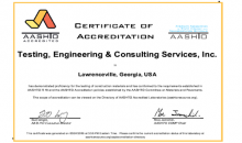 Our Materials Testing Lab Is A2LA Certified